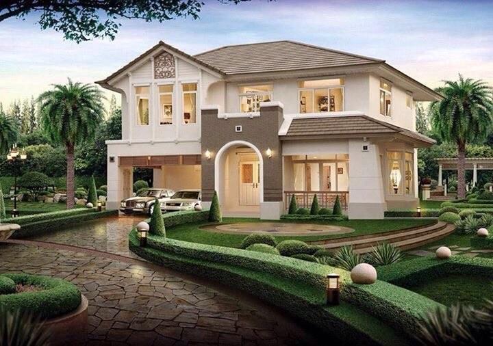 nhà 2 tầng mái thái