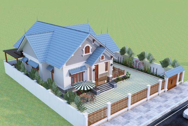 nhà cấp 4 mái thái